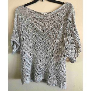 Eileen Fisher Woman Open Work Top